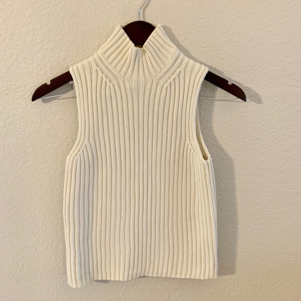 Turtle Neck Sweater Tank